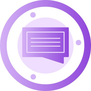 Konuşma baloncukları ikon vektör çizimi