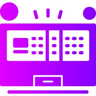 Modern simgenin vektör illüstrasyonu