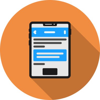 akıllı telefon simgesi vektör illüstrasyonu