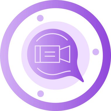 Konuşmacı. Web simgesi basit illüstrasyon