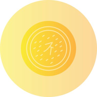 Bir ay simgesinin vektör illüstrasyonu