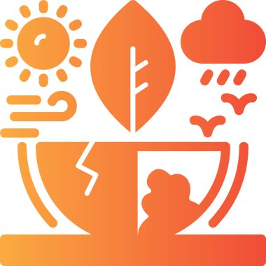 Hava simgesinin vektör illüstrasyonu