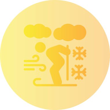 Kış spor idolü, vektör çizim