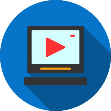 video. Web simgesi basit tasarım