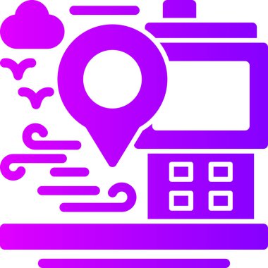 harita konum simgesi, basit tasarım