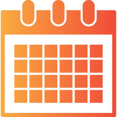 Takvim. Web simgesi basit tasarım