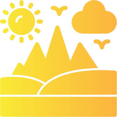 Ağaçlı bir manzaranın arka planının vektör çizimi