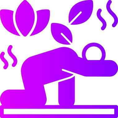 Yoga Pozu. Web simgesi