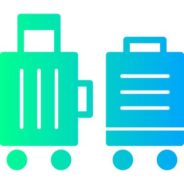 Seyahat ve tatil simgesinin vektör çizimi