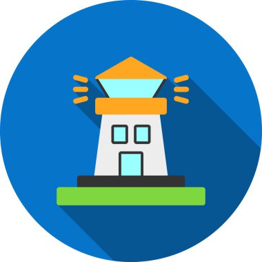 inşaat evi simgesi düz stil