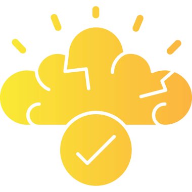 Bulut. Web simgesi basit tasarım