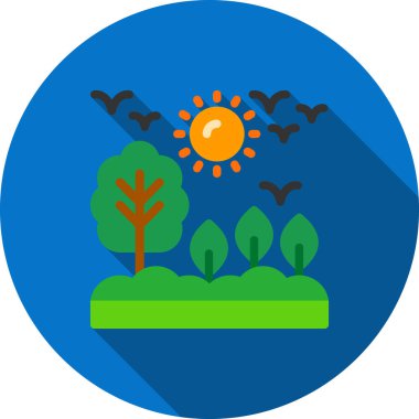 sonbahar ikonu vektör illüstrasyonu