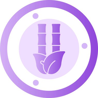 Bitki. Web simgesi basit illüstrasyon