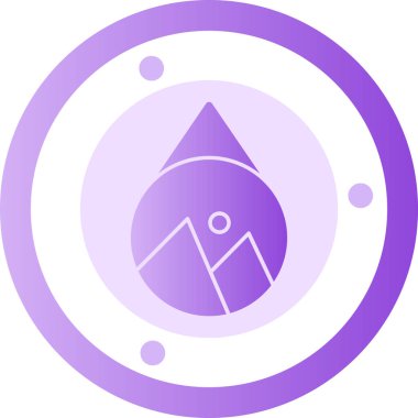 vector illustration of compass modern icon