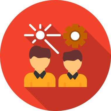 Ekip çalışması simge vektör çizim