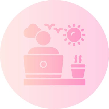 vektör sıcak içecek simgesi