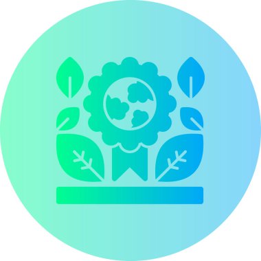 Bir bitki simgesinin vektör illüstrasyonu