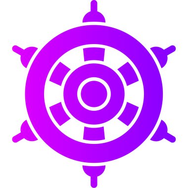 direksiyon simgesi vektör illüstrasyonu