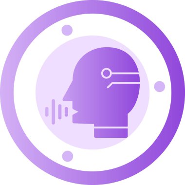 yapay zeka, web simgesi vektör illüstrasyonu