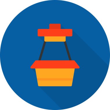 inşaat endüstrisi simgesi düz stil