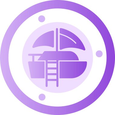 Bir restoranın vektör illüstrasyonu