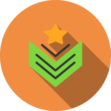 Rozet rozet simgesi düz stil