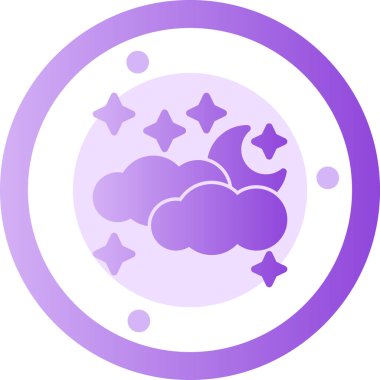 Bulut simgesinin vektör illüstrasyonu