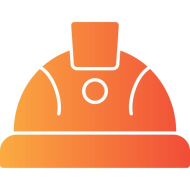 Miğfer. Web simgesi basit illüstrasyon