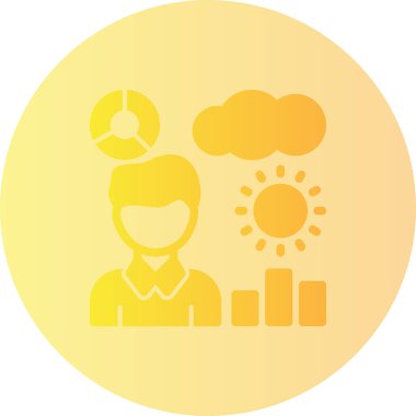 Bir insan simgesinin vektör illüstrasyonu