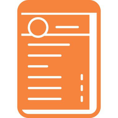 Belge simgesinin vektör illüstrasyonu