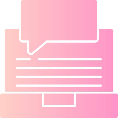 Konuş. Web simgesi basit illüstrasyon