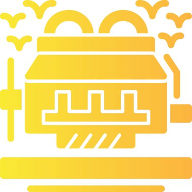 enerji ikonu vektör illüstrasyonu