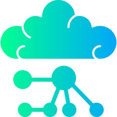 Bulut. Web simgesi vektör illüstrasyonu