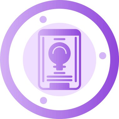 Kameranın modern bir simgesinin vektör illüstrasyonu