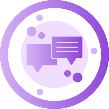 Sohbet mesajı vektör illüstrasyonu