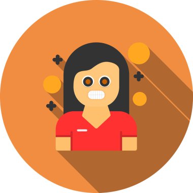 avatar kadın tasarımı, vektör illüstrasyonu 10 grafik