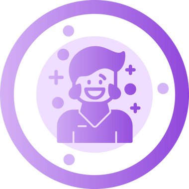 Müşteri servisi vektör simgesi