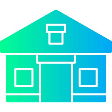 Ev. Web simgesi basit illüstrasyon