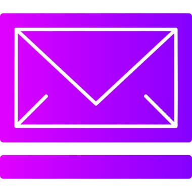 E-posta. Web simgesi basit illüstrasyon