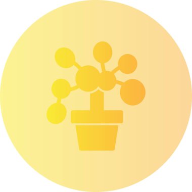 Bir bitkinin vektör illüstrasyonu