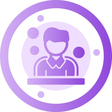 İnsan simgesinin vektör illüstrasyonu