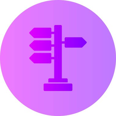 Yol simgesi vektör illüstrasyonu