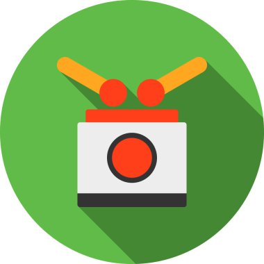 Kamera Düz Çember Simgesi