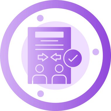 Bir belgenin modern web simgesinin vektör çizimi