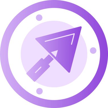 Pusula. Web simgesi basit illüstrasyon