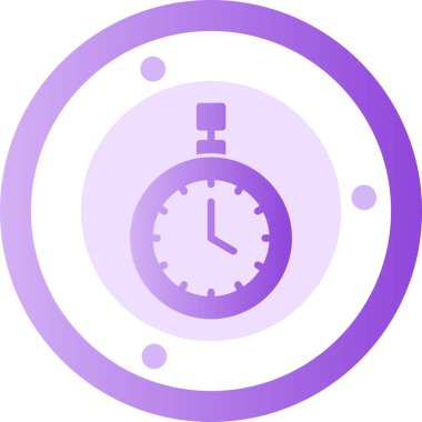 Kronometre Web simgesi basit illüstrasyon