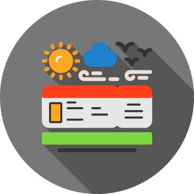 Güneş Simgesi Vektör illüstrasyonu