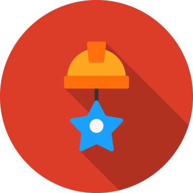 Mobil arkaplan için vektör modern düz simge