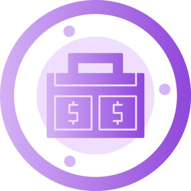 Dolar. Web simgesi basit illüstrasyon