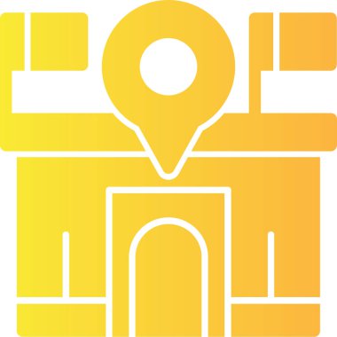 konum haritası konum simgesi ana hat biçiminde